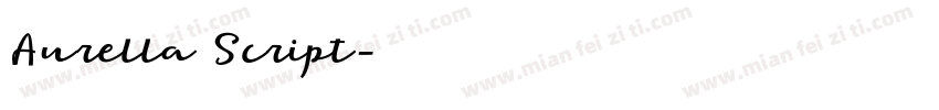 Aurella Script字体转换